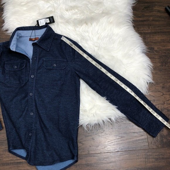 7 For All Mankind Girls’s Heather Gray Denim Knit - Picture 7 of 8